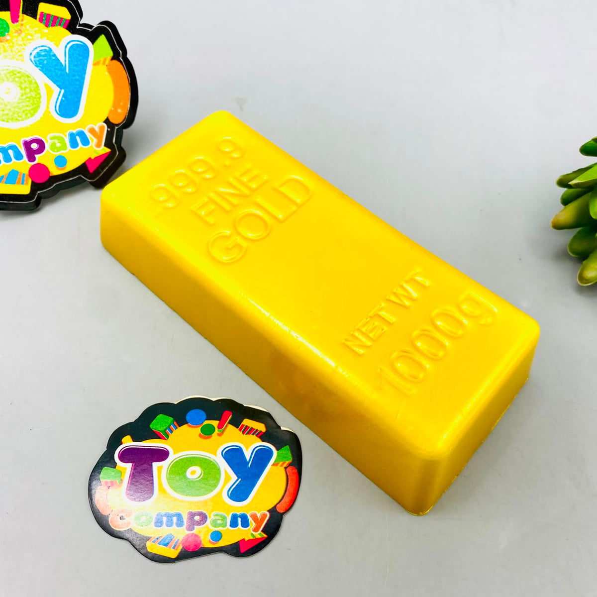 1Pc Soft Squishy Gold Stress Relief Toy