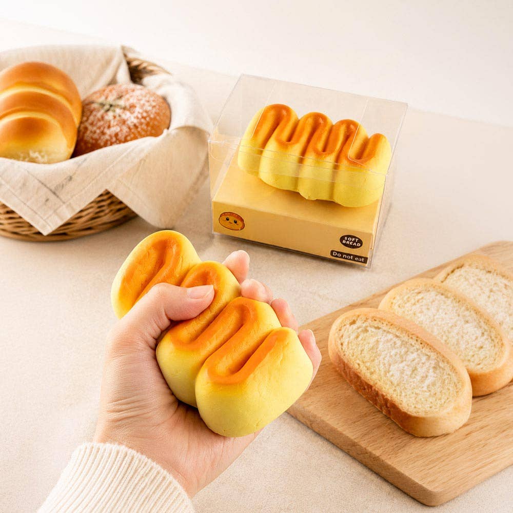 1Pc Soft Squishy Stress Relief Bread Toy