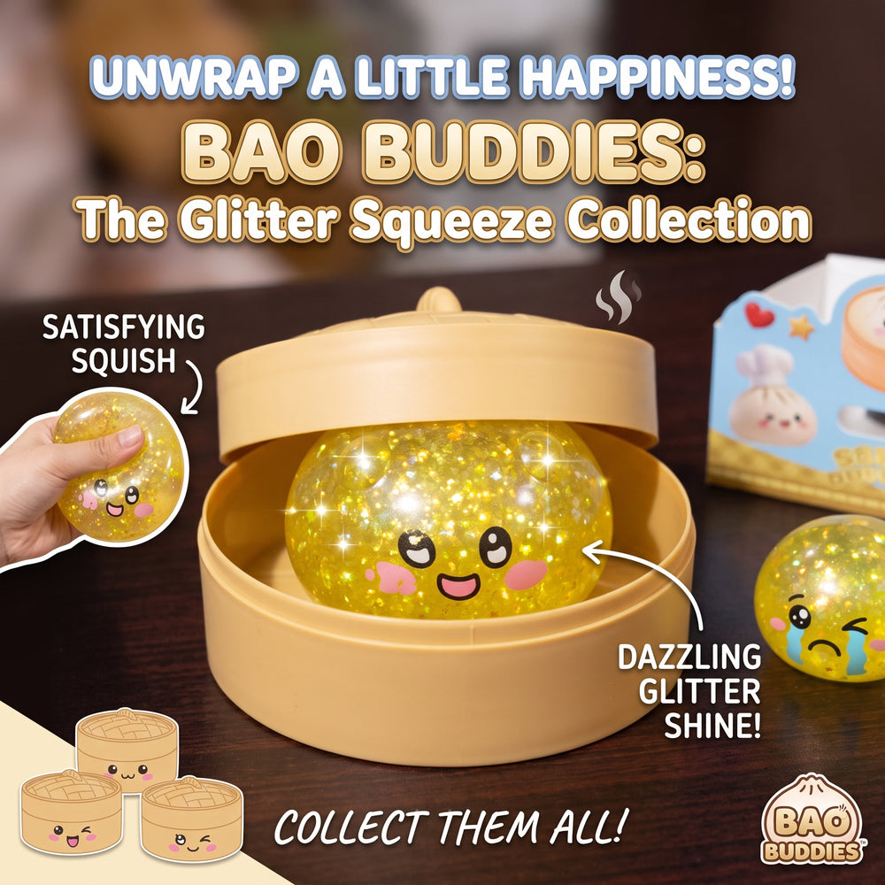 1Pc Squishy Glitter Dumpling Toy