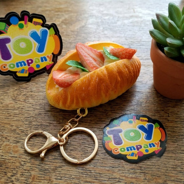 1Pc Squishy Strawberry Keychain