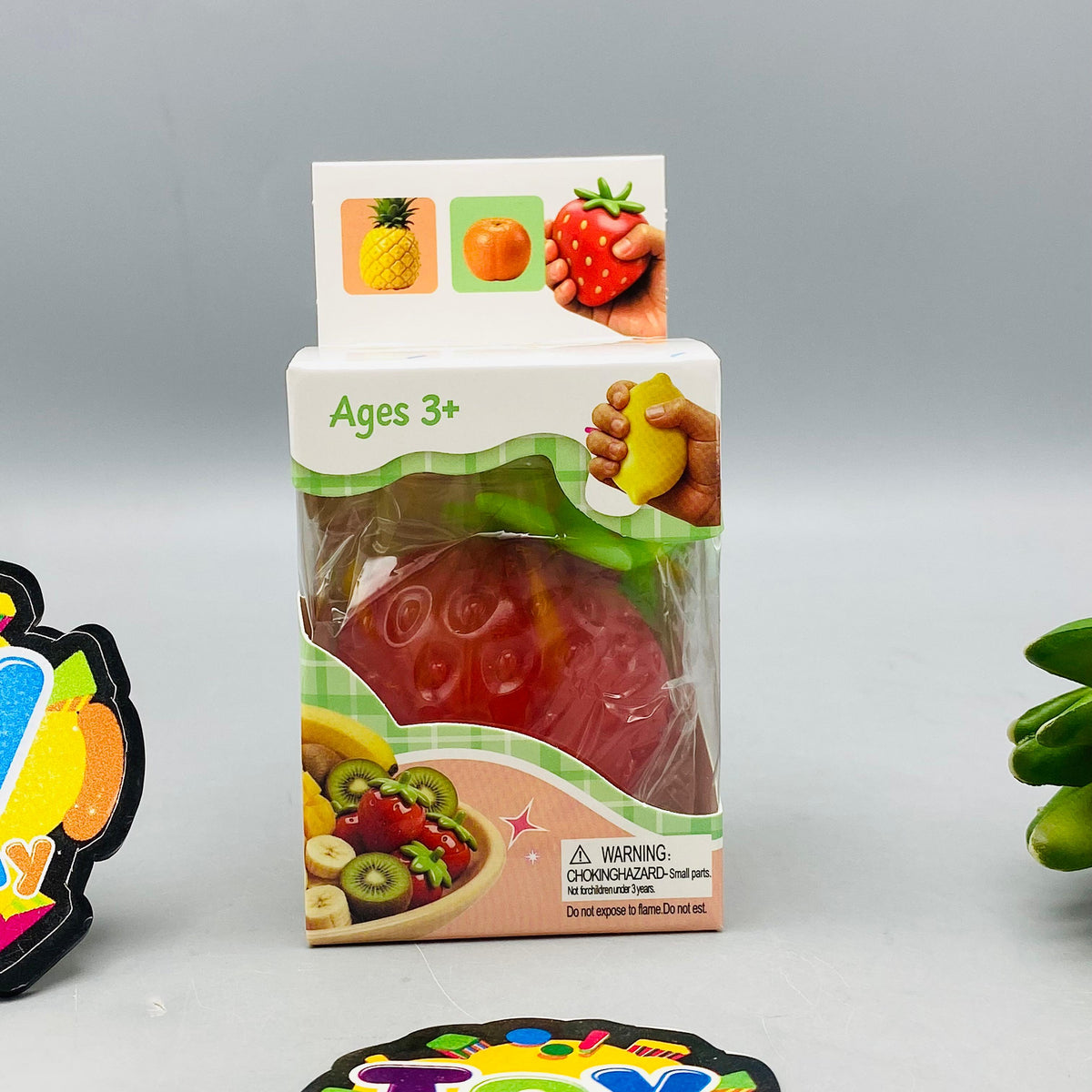 1Pc Strawberry Super Solid Fruit Squishy