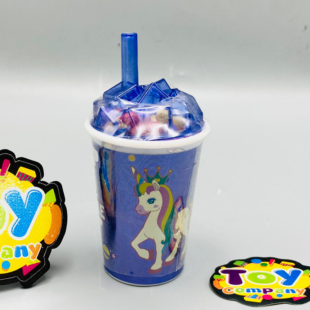 1Pc Unicorn Snowflake Slime Cup