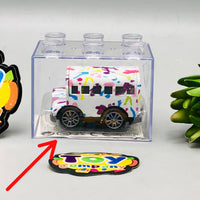 1Pc Diecast Mini Colorful Bus - Minor Fault