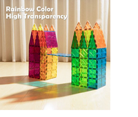 30Pcs Magnetic Tiles Building Blocks 