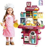 50Pcs Kids Pretend Chef Kitchen Set