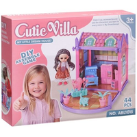 44Pcs DIY Mini Cutie Villa Doll House
