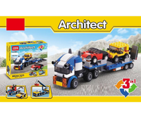 Thumbnail for 3in1 DIY Architect Transporter Vehicle Bricks Set - 264+Pcs