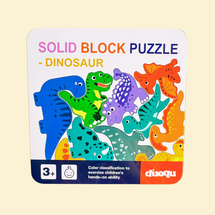 Toddlers Premium Dinosaur Themed Solid Puzzle