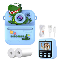 Kids Dinosaur Themed Instant Print Camera With Silicon Case