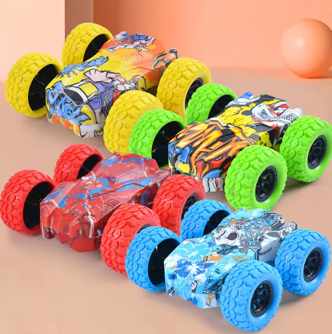 1Pc Inertial Double-Sided Stunt Car