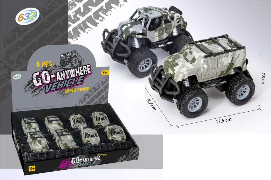 1Pc Inertial Super Power Jeep - Assortment