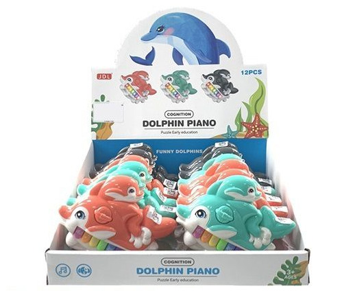 Battery Operated Mini Dolphin Musical Piano