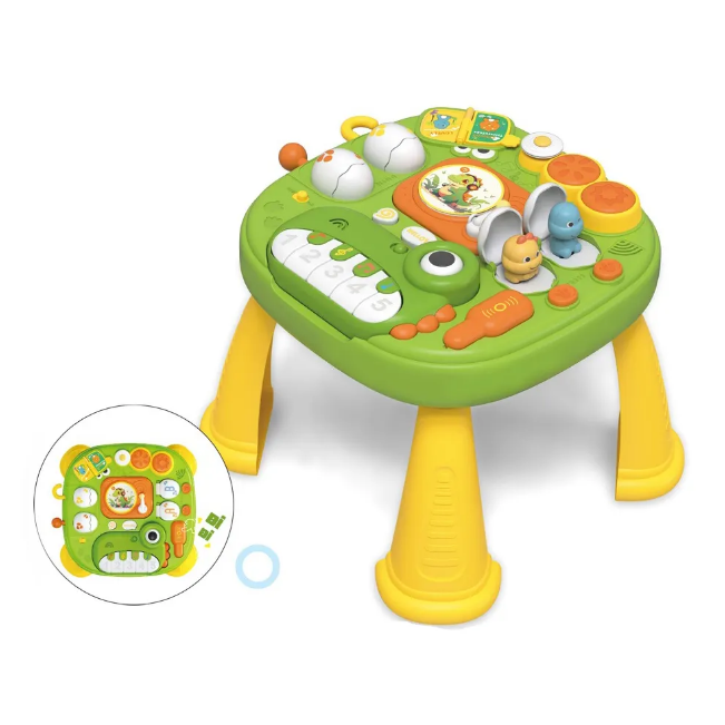 Multi-functional Kids Dinosaur Musical Piano Activity Table