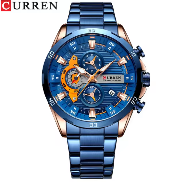 CURREN Unique Design Stainless Steel Wrist Watch - Copy