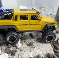 1:24 Diecast AMG G63 Pickup Model With Bike
