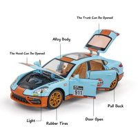 1:24 Diecast Porsche 911 Gulf Model With Acrylic Box