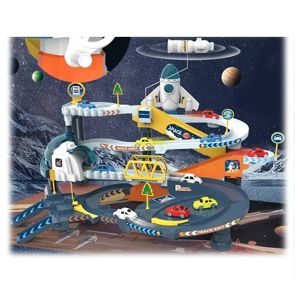 Electric Orbital Space Track Set With Cars & Map