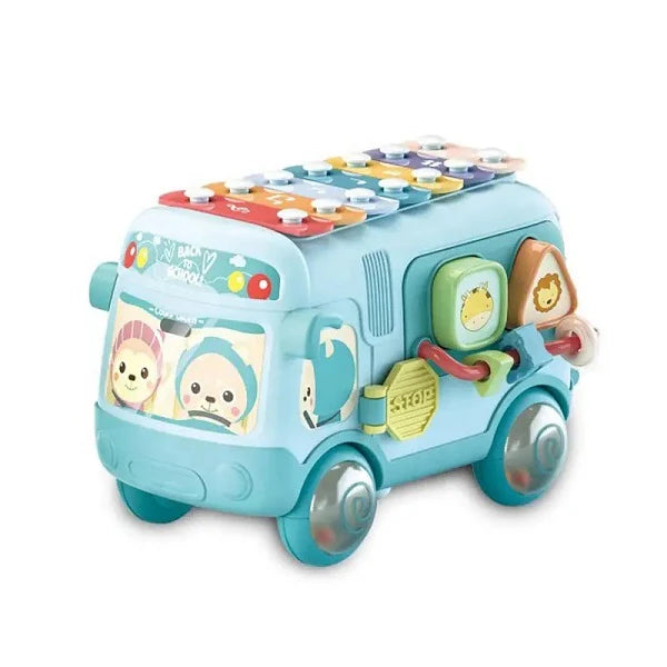 Sobebear Baby Musical Xylophone & Puzzle Bus