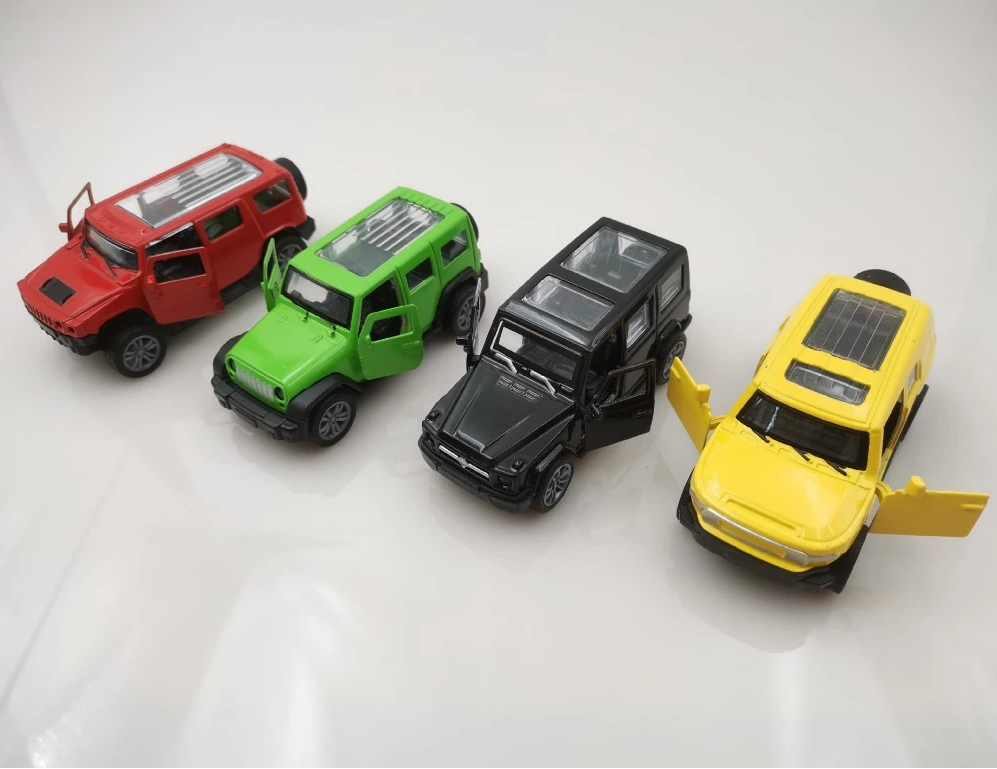 4Pc Diecast Mini Pullback Models