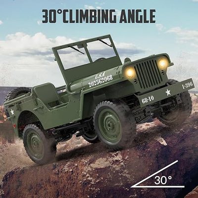 1:10 RC 2.4GHz Military 4x4 Jeep