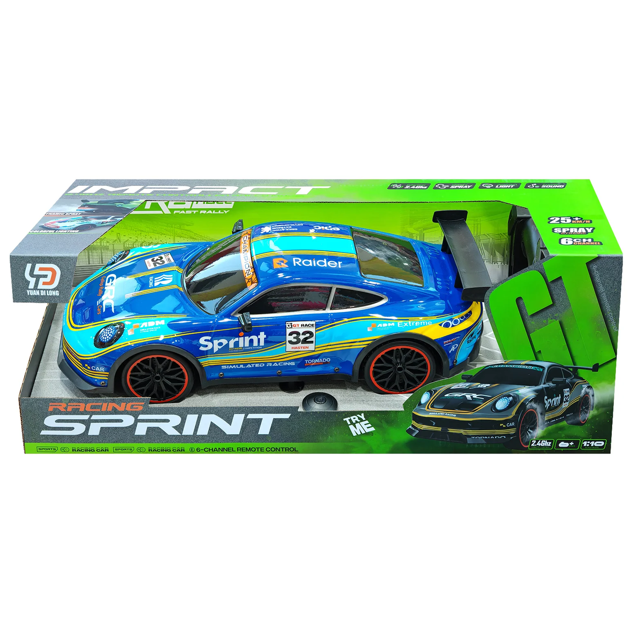 1:10 RC 2.4GHz Sprint Racing Car With Smoke