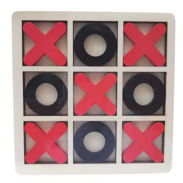 7* Inches Wooden Tic Tac Toe Game Board