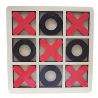 7* Inches Wooden Tic Tac Toe Game Board