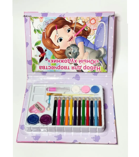 Girls Book Shape Art Color Set - Assortment