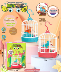Hand Sensored Repeating Function Bird Cage Toy