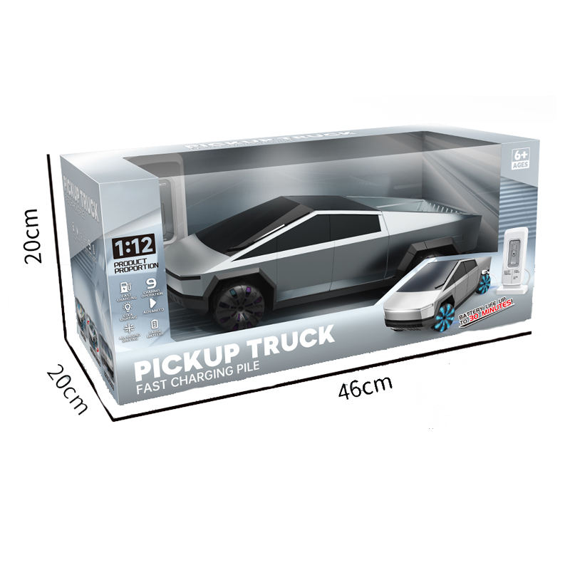 1:12 Remote Control Tesla Pickup Truck With EV Charging Station