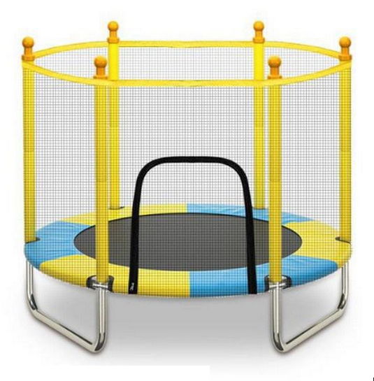 140' x 118' cm Kids Jumping Trampoline With Protective Net