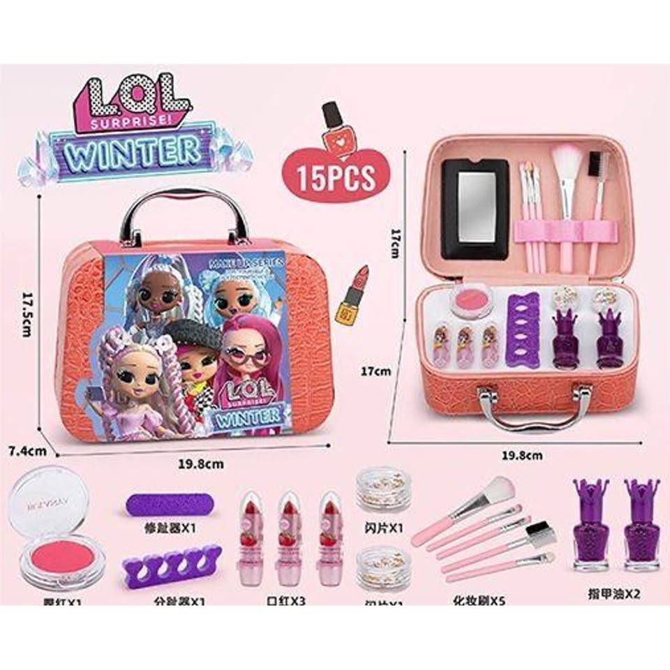 16Pcs Realistic L.O.L. Makeup Bag