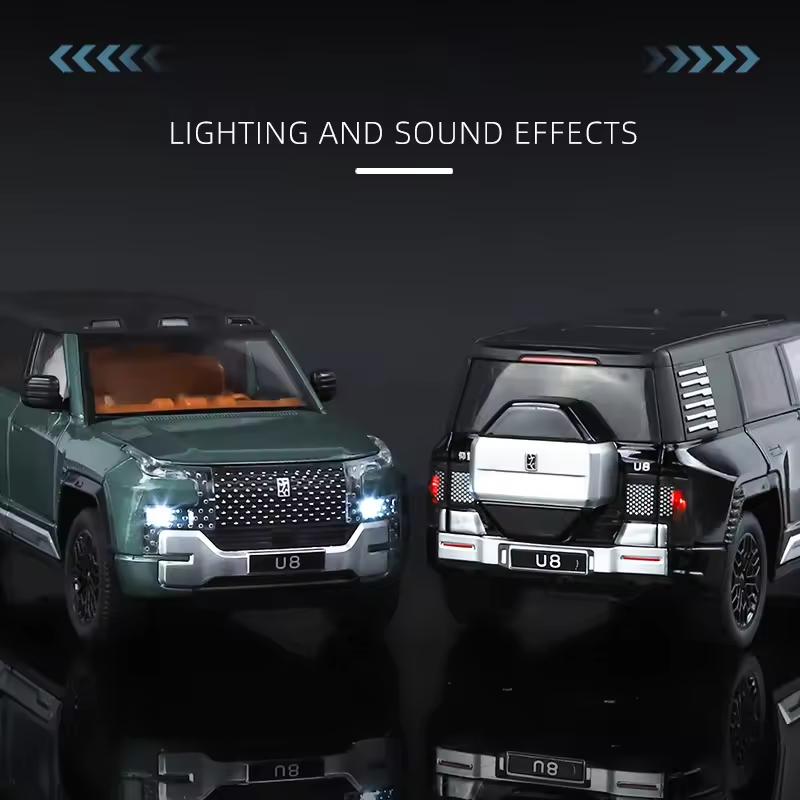1:24 Diecast BYD Yangwang U8 SUV Model Car