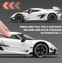 1:24 Diecast Koenigsegg Jesko Sports Model Car