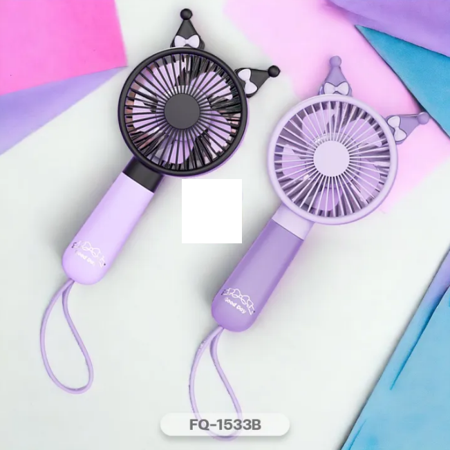 Kuromi Rechargeable Mini Handheld Fan With Strap
