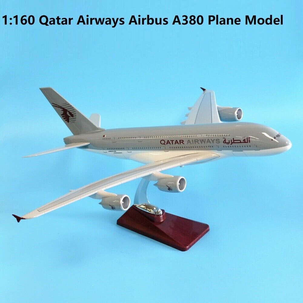 1:160 Diecast Qatar Airways A380 Plane Model
