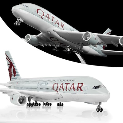 1:160 Diecast Qatar Airways A380 Plane Model