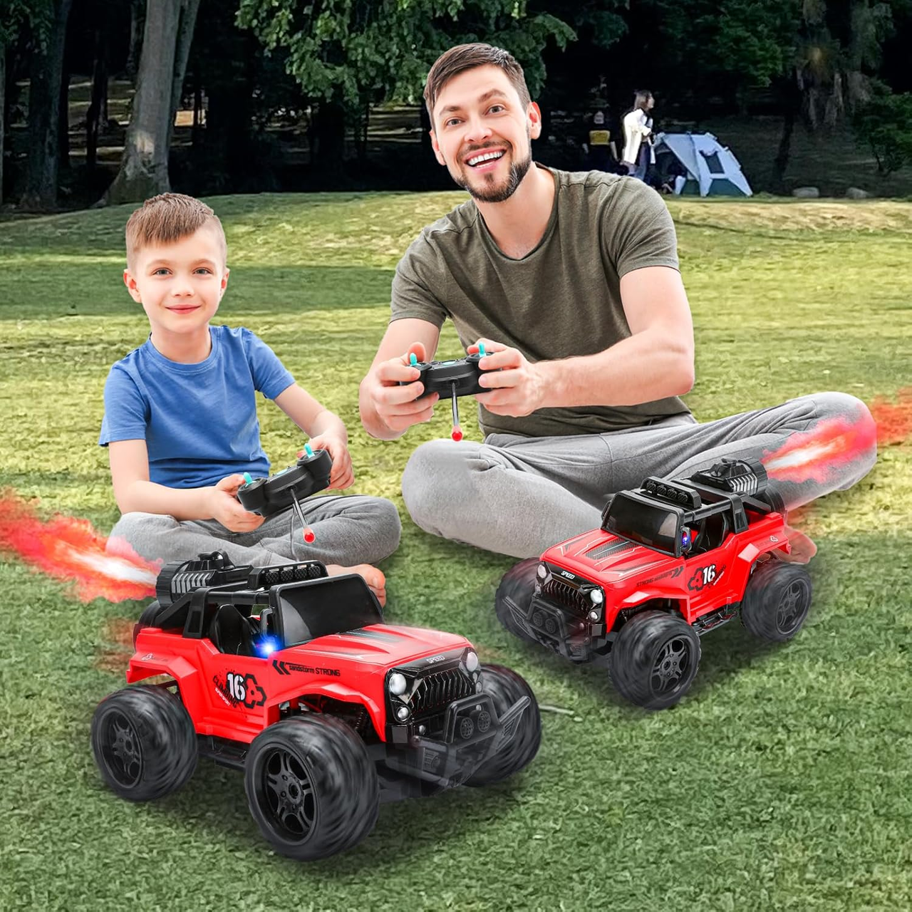 1:16 Remote Control Climbing Truck With Smoke