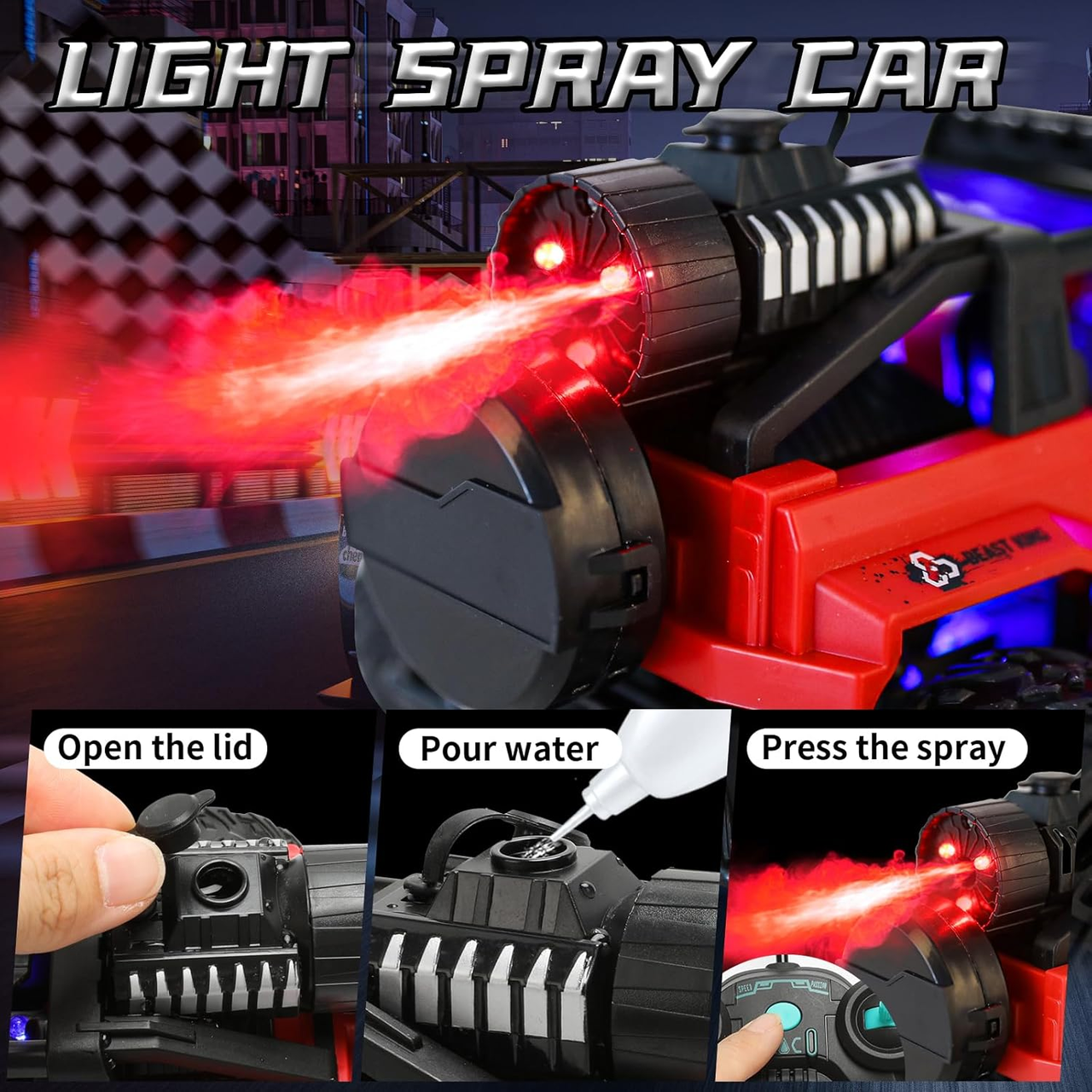 1:16 Remote Control Climbing Truck With Smoke