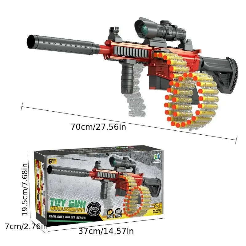 Electric Rechargeable M416 Soft Bullet Toy Gun