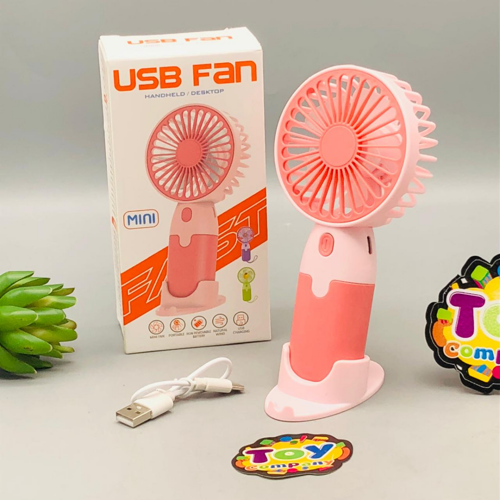 6* Inches Rechargeable Handheld & Desktop Fan
