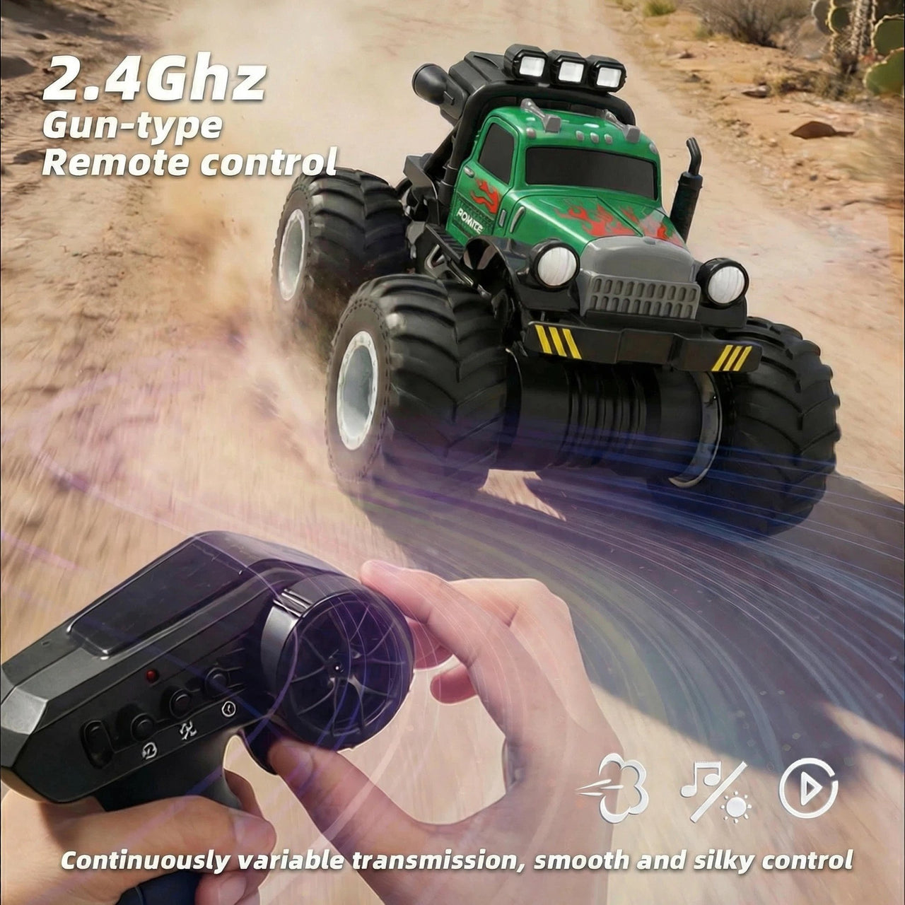 1:18 2.4GHz RC 4x4 Off-Road Power Racer Truck