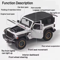 1:18 Diecast Jeep Wrangler Rubicon Model
