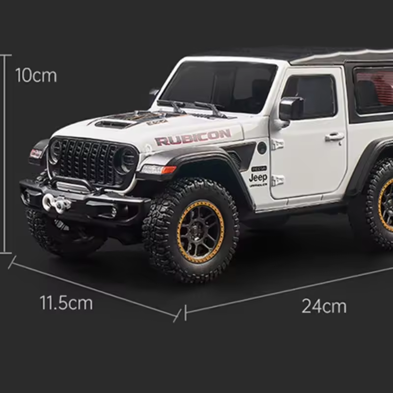1:18 Diecast Jeep Wrangler Rubicon Model