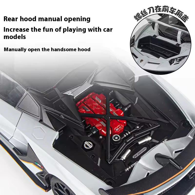 1:18 Diecast Lamborghini Aventador SVJ 63 Model