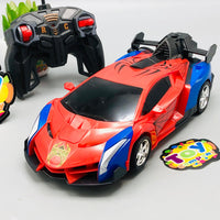 1:18 RC Deformation Robot Car With Smoke