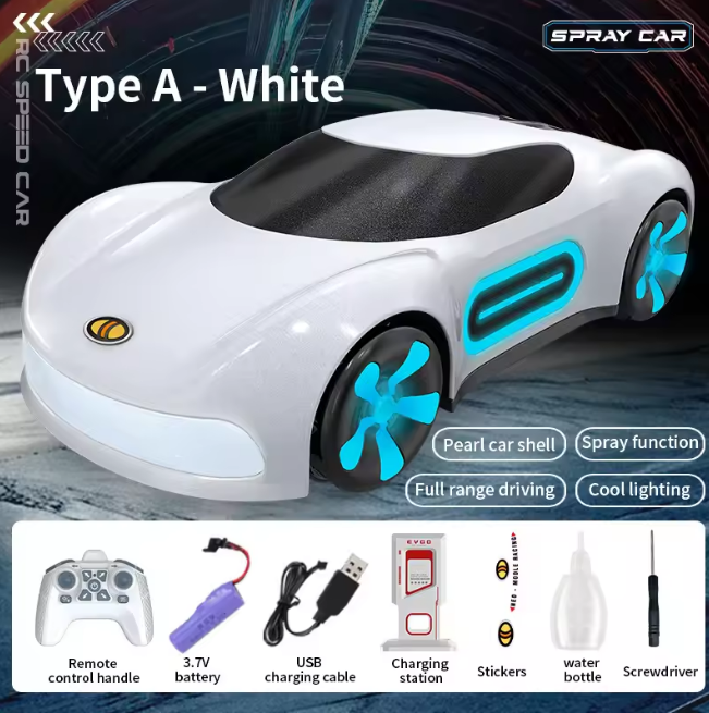 Electric RC Concept Stunt Spray Car