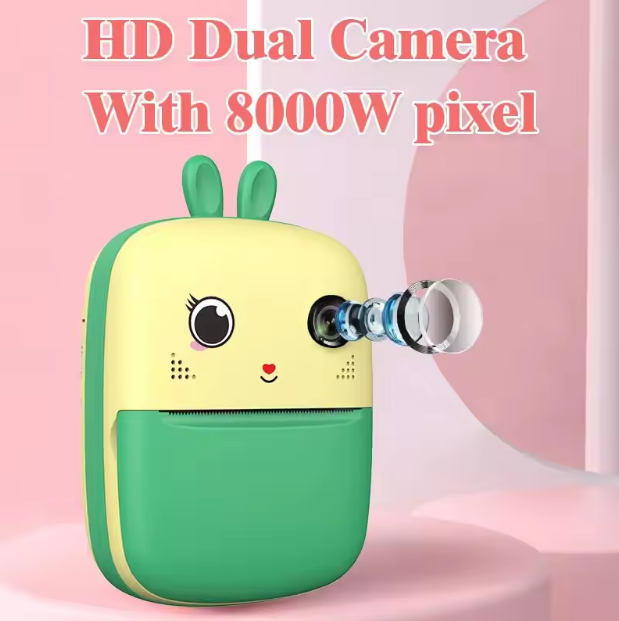 Kids Cartoon Shape Instant Digital Thermal Printing Camera