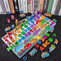 Wooden Multi-functional Preschool Learning Board