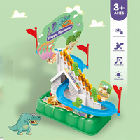 Electric Mini Dinosaur Slide Racing Track Set